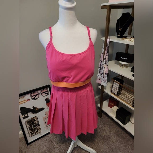 Ideology Women's Plus Size Pleated Skort Pink - Picture 2 of 4